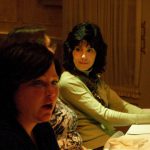 Image of Andrea Crago at a dinner table